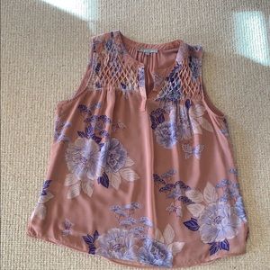 Women’s blouse. Pink. Blue. Tank. Work or casual.